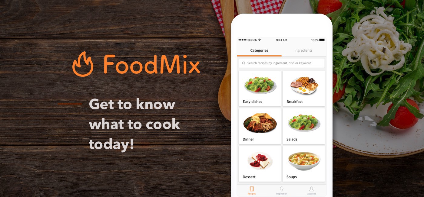 FoodMix — Cooking App. UX Case Study