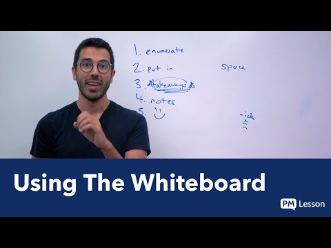 How to Use the Whiteboard in an Interview